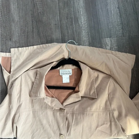 Tan Suede Spring Button Up Jacket - Picture 1 of 4
